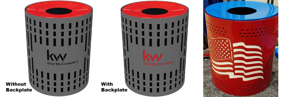 Custom Thermoplastic Trash Receptacles